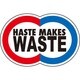コトワザステッカー 急いでは仕事は仕損じる HASTE MAKES WASTE 防水加工 PS-122