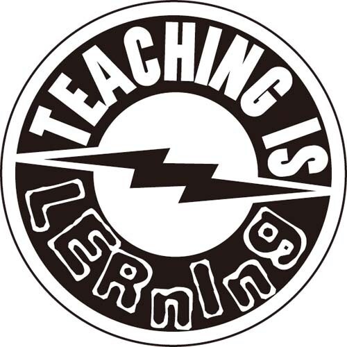 コトワザステッカー 教える事は学ぶことでもある TEACHING IS LERNING PS-130