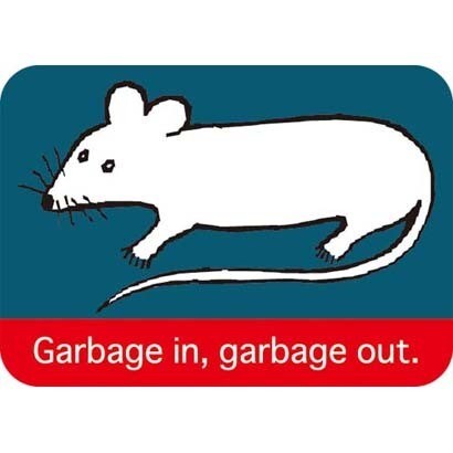 コトワザステッカー ガラクタを入れればガラクタが出てくる Garbage in Garbage out PS-134