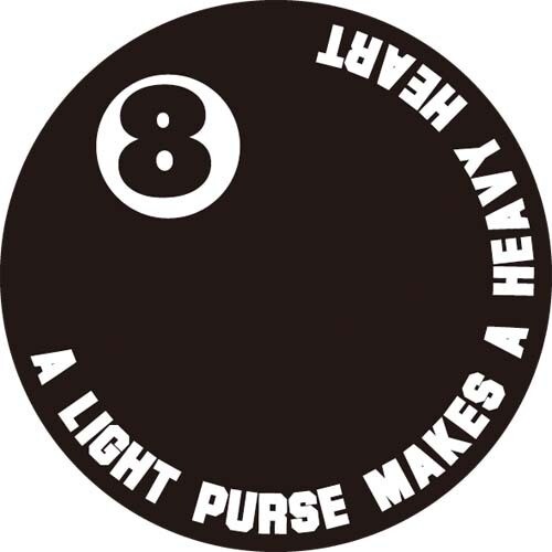 コトワザステッカー 財布が軽いと心は重くなる A LIGHT PURSE MAKES A HEAVY HEART 防水加工 PS-141