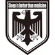 コトワザステッカー 睡眠は薬にまさる Sleep is better than medicine PS-143