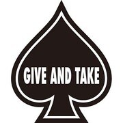 コトワザステッカー 与えて取る GIVE AND TAKE PS-154