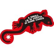 ことわざステッカー PROVERB DECAL/A SMALL LIE IS USEFUL IN SOME CASES PS-165