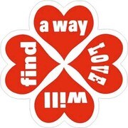 ことわざステッカー HEART PROVERB DECALS/LOVE WILL FIND AWAY PS-212