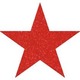 ラメステッカー STAR レッド RM-10