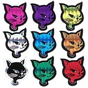 サブカルステッカー GLITTER KITTY/9 LIVES SK-548