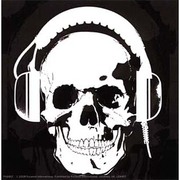 STステッカー HEADPHONE SKULL ST-601