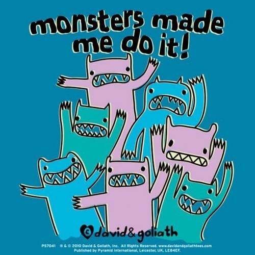 STステッカー David & Goliath Monster Mash/Monsters Made Me Do It ST655