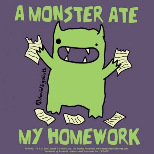 STステッカー David & Goliath Monster Mash/Monster Ate My Homework ST656