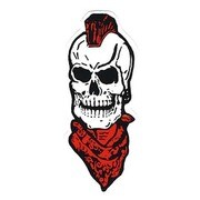 USステッカー SKULL US-132