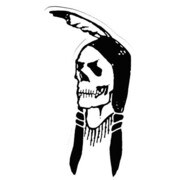 USステッカー SKULL INDIANS US-133
