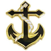 OSPピンバッジ OSP009 OilshockDesigns /Black Anchor [ピンズ]