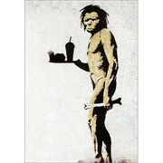 Banksyポストカード FastFood Apeman BKP003