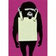 Banksyポストカード Monkey Sign BKP009