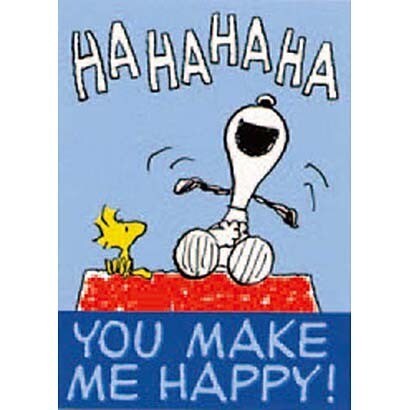 輸入ポストカード PANUTS/YOU MAK M HAPPY! E1680