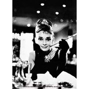 輸入ポストカード AUDRY HPBURN/Brakfast At Tiffanys B&W E1853