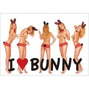 ポストカード I LOVE BUNNY J213
