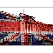 輸入ポストカード BUCKINGHAM PALACE/Union Jack R136