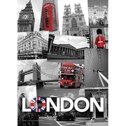 輸入ポストカード LONDON/Collage R143