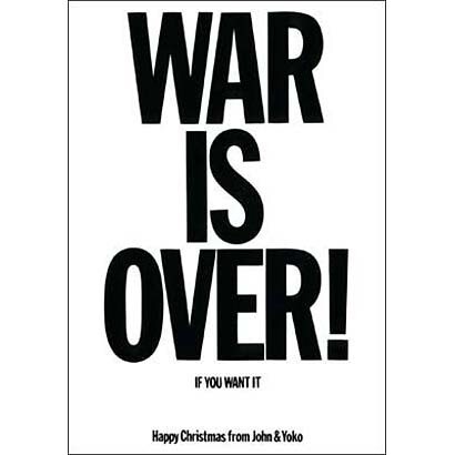 ポストカード JOHN LENNON/War is Over W624