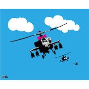 BKM002 [バンクシーミニポスター Banksy Mini Poster /Helicopters]