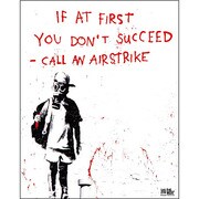 BKM004 [バンクシーミニポスター Banksy Mini Poster /Airstrike]