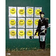 BKM005 [バンクシーミニポスター Banksy Mini Poster /Smileys]