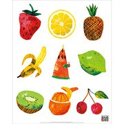 EMP011 [EMPミニポスター Eric Carle /Caterpillar With Fruits]