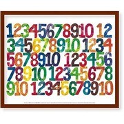 FST007 [ミニポスターフレームセット ERIC CARLE Numbers 茶]