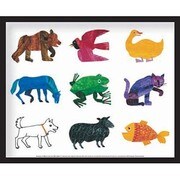 FST014 [ミニポスターフレームセット ERIC CARLE Animals 黒]