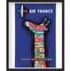 FST074 [ミニポスターフレームセット サヴィニャック エールフランス航空 黒]