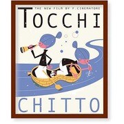 FST103 [ミニポスターフレームセット FLIP ILLUSTRATION Tocchi Chitto 茶]