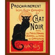 FST-142 [ミニポスター×フレームセット LE CHAT NOIR 茶]