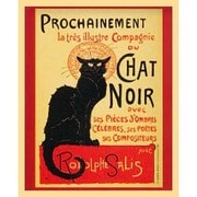 FST-144 [ミニポスター×フレームセット LE CHAT NOIR ナチュラル]