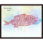 FST-172 [ミニポスター×フレームセット レオ･レオニ Swimmy-Giant Fish 黒]