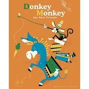 JMPミニポスター JMP007 FLIP ILLUSTRATION /Donkey Monkey