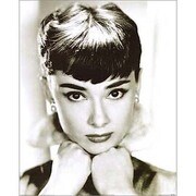輸入ミニポスター MP028 [AUDREY HEPBURN ポスター セピア]
