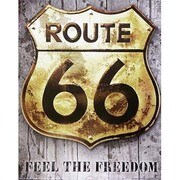 輸入ミニポスター MP342 ROUTE66 /Golden sign