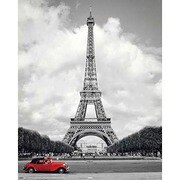 輸入ミニポスター MP364 PARIS /red car