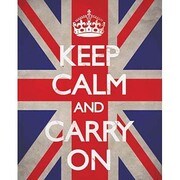 MP379 [輸入ミニポスター KEEP CALM AND CARRY ON  Union Jack]