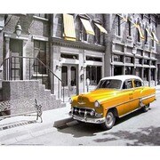 MP401 [輸入ミニポスター NEW YORK  taxi car]