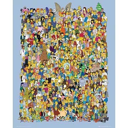 MP420 [輸入ミニポスター THE SIMPSONS  cast 2012]