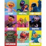 MP423 [輸入ミニポスター SESAME STREET  Music Genres]