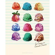 OSM016 [OSMミニポスター OilshockDesigns  SPLIT ICE CREAM]