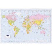 S1025 [Sイラストポスター POLITICAL WORLD MAP]
