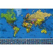 S1044 [Sイラストポスター WORLD MAP 1 （MAXI Poster）]