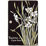 S1213 [Sイラストポスター Theatre du Chat Noir -Flowers]