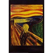 S1458 [Sイラストポスター EDVARD MUNCH The Scream]