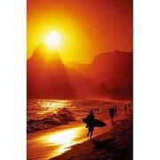 S1508 [Sイラストポスター Ipanema Beach （Rio De Janeiro）]