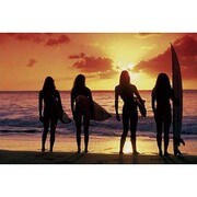 S1581 [Sイラストポスター SURF BABES]